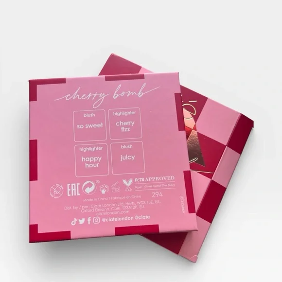 Cherry Bomb Blush and Highlighte Palette by Ciate London - Pink and Gold Shades - Picture 5 of 6